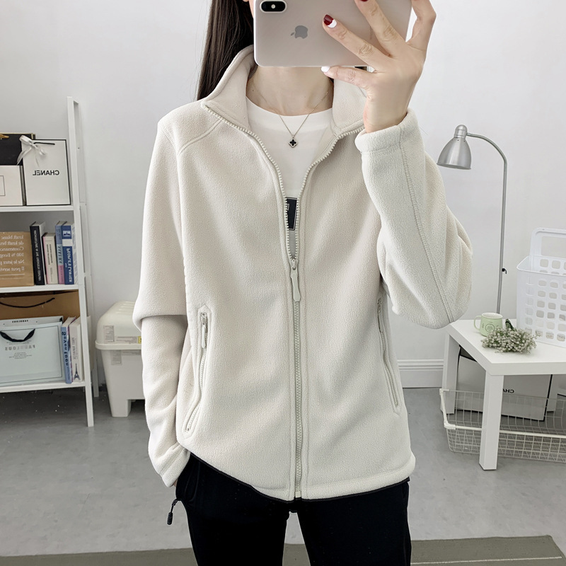 Jacket de terciopelo shaker hombre al aire libre invierno invierno abrigo abrigo abrigo de terciopelo perforación interior cardigán de doble cara camisa de moda mujer image 3