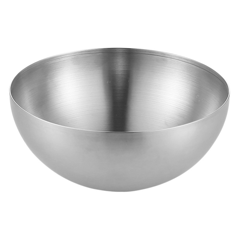 Ensaladera de acero inoxidable coreano de una sola capa sopa grande fideos fríos barbacoa fideos instantáneos tazón Caracol polvo bibimbap cocina cepillado