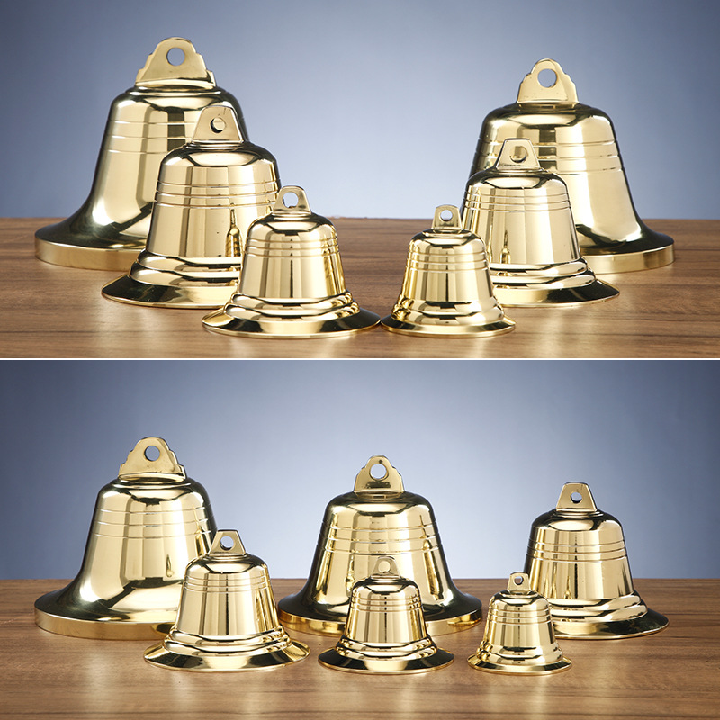 Factory direct supply copper bell full copper Feng Shui hanging ornament small copper bell wind chime hanging decoration bell temple eaves copper bell imperial bell
