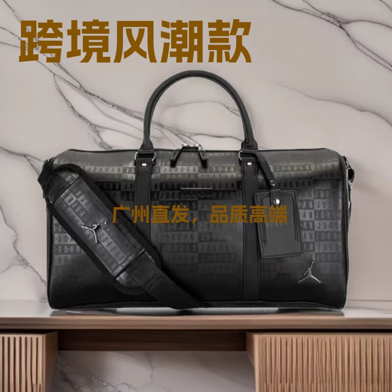 In-Stock Aj Lettering Full-Print Jordan Couple Sports Fitness Bag Travel Bag Shoulder Tote Bag Luggage Bag Basketball Bag