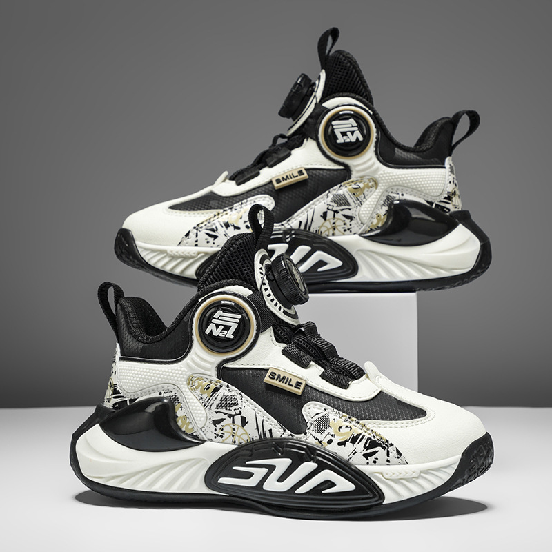 2025 nuevo otoño y invierno zapatos para niños entrenamiento de amortiguación zapatos de carreras para niños zapatos de baloncesto antideslizantes para niños