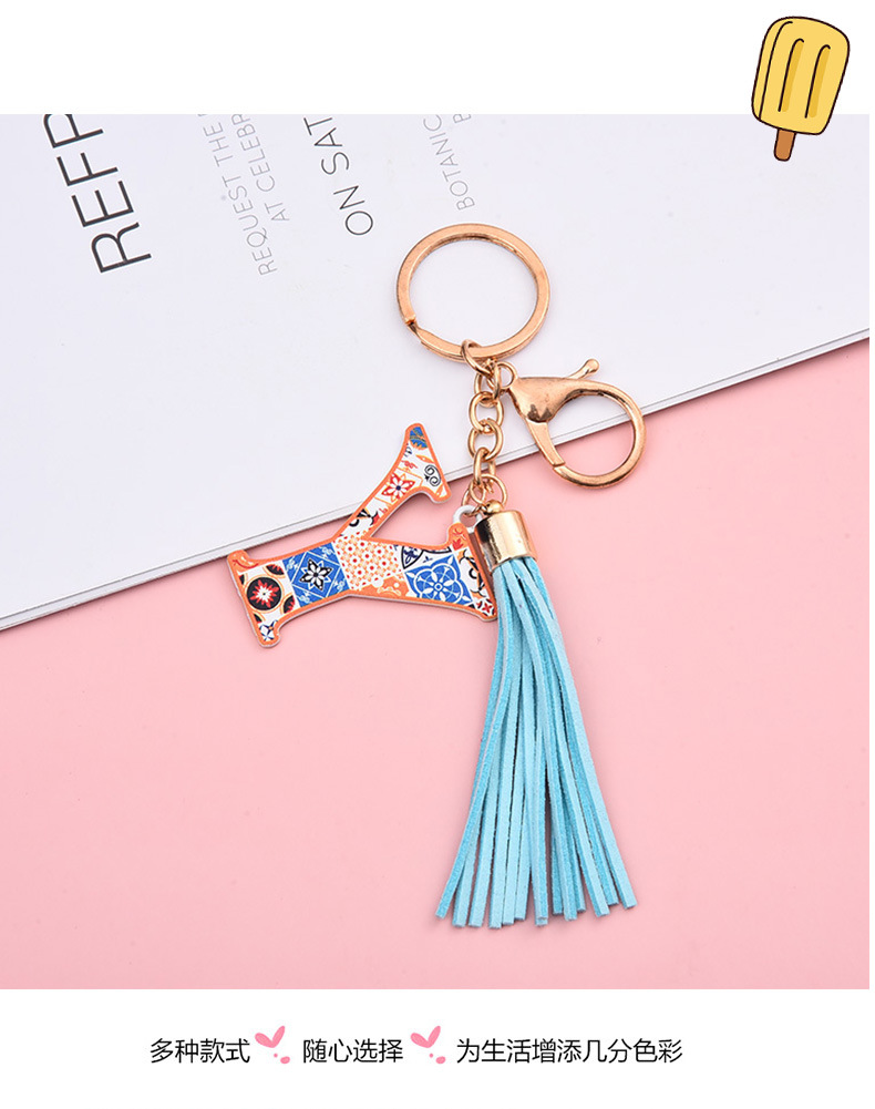 Elegant Streetwear Letter Pu Leather Alloy Women's Bag Pendant Keychain display picture 1