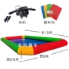 80 square meters, 60 cm high, colorful octagonal thickening