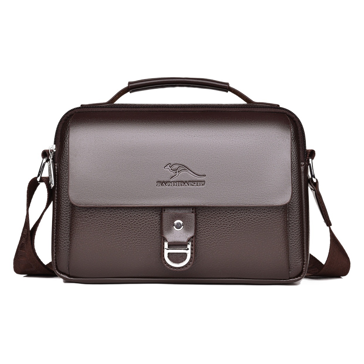 Tudi Kangaroo Men's Shoulder Crossbody Bag Horizontal Backpack Men's Bag Backpack Shoulder Bag Cross-Border Supply 2007-4