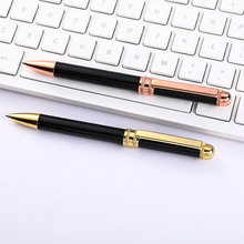 办公金属圆珠笔商务广告礼品笔转动不锈钢中油笔书写文具印刷logo