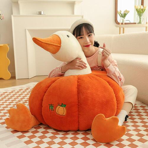Cute goose doll creative pumpkin duck plush toy pillow funny bestie girl friend gift