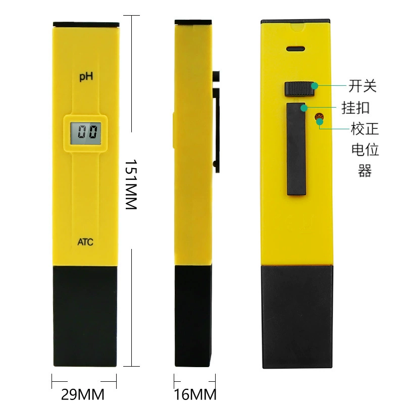 Измеритель кислотности PH, тестер, детектор анализа, питьевая вода, аквариум, качество воды, pH-тест, ручка с температурной добавкой ATC