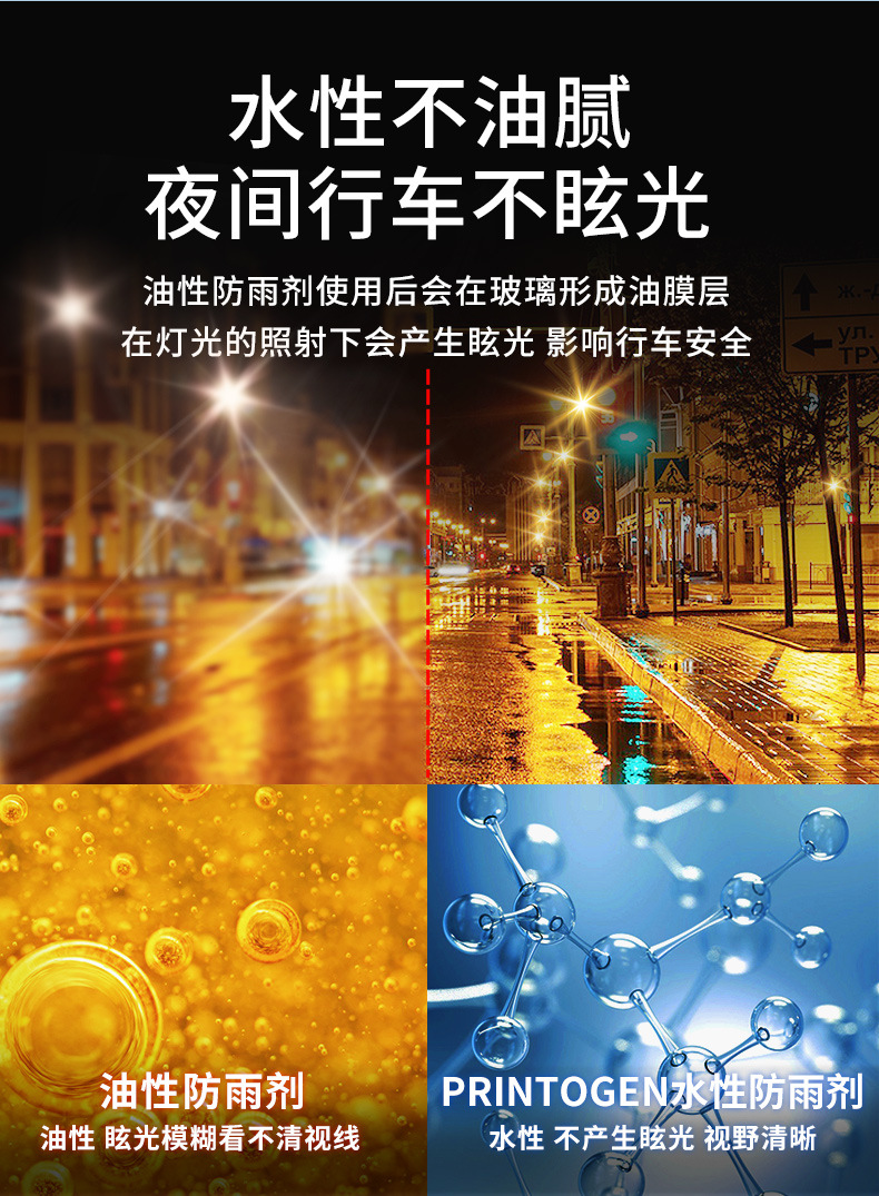 Rearview Mirror Rainproof Artifact Rainproof Agent Car Glass Anti-Fog Spray Rainy Day Waterproof Car Window Water Repellent Film Rain Enemy