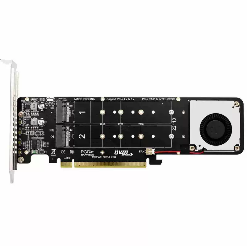 Anyingke M.2 NVMe протокол RAID PCIE4.0 x16 сплит-карта на 4 диска, конверсионная карта для SSD