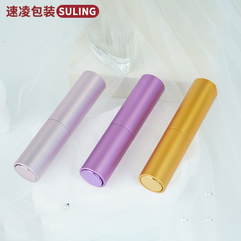 现货8ml两节电化铝旋转香水分装瓶喷雾瓶玻璃瓶高端小喷壶小样瓶|undefined