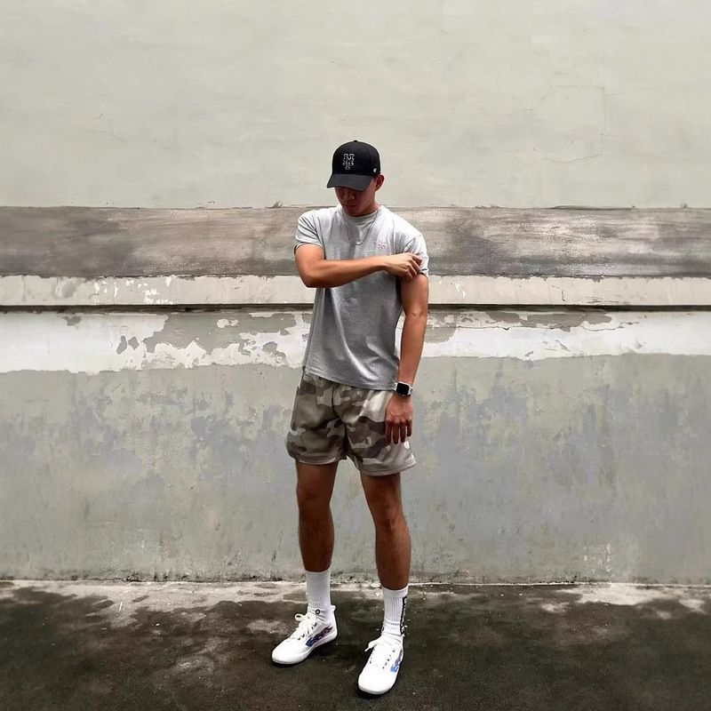 2025 National Trend Camouflage Shorts Men's Trendy Brand Quick-Drying Breathable Loose Street Sports Casual Five-Point Pants for Outer Wear