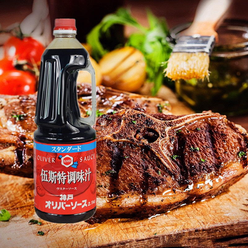 日本进口奥利弗伍斯特酱汁2.1kg 神户复合调味料 日式调和酱 包邮