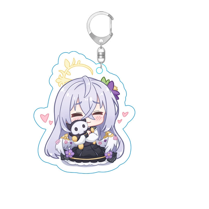 Anime Blue Files Peripheral Keychains Blue Files Acrylic Pendant Animation Keychain