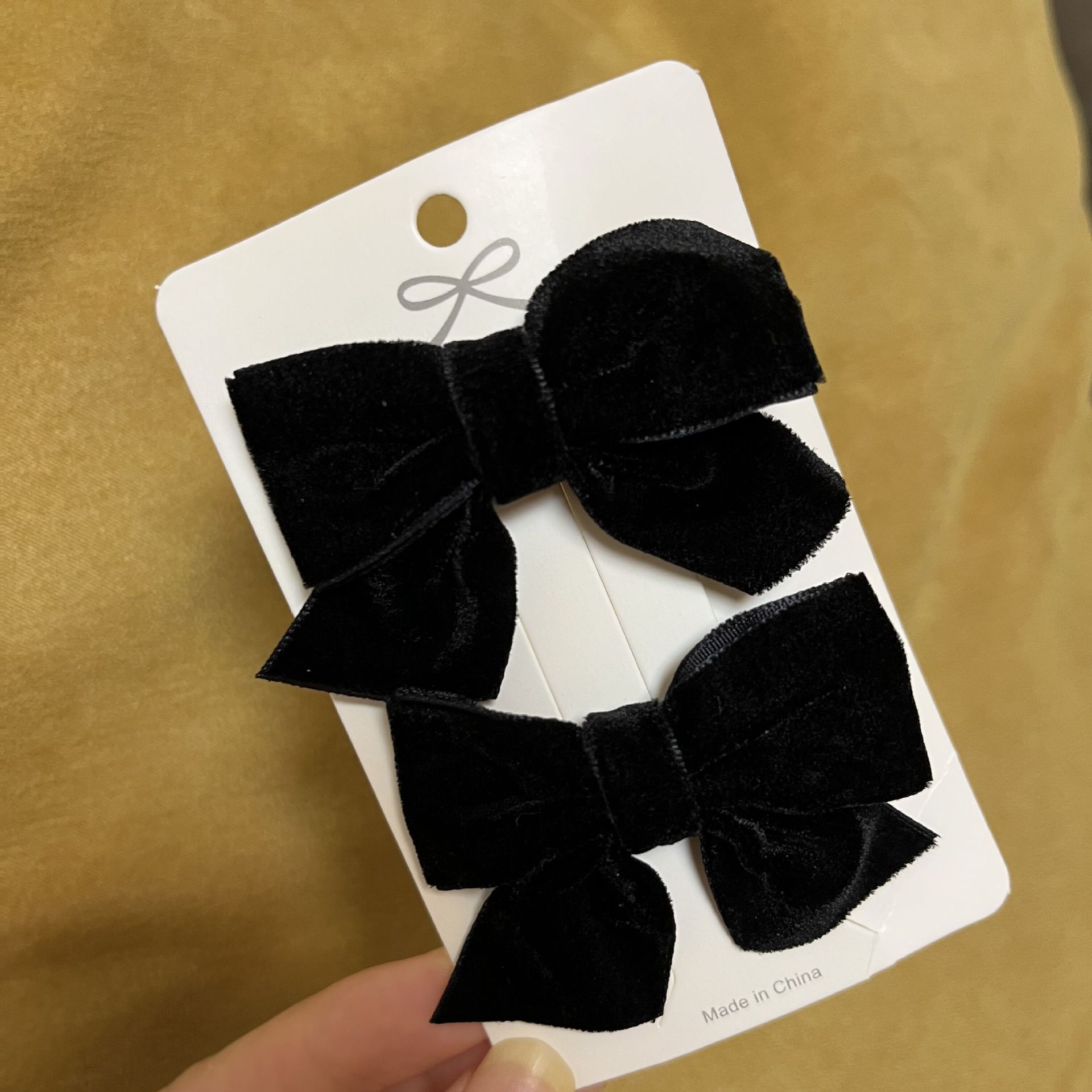 Flocked Red Barrette
