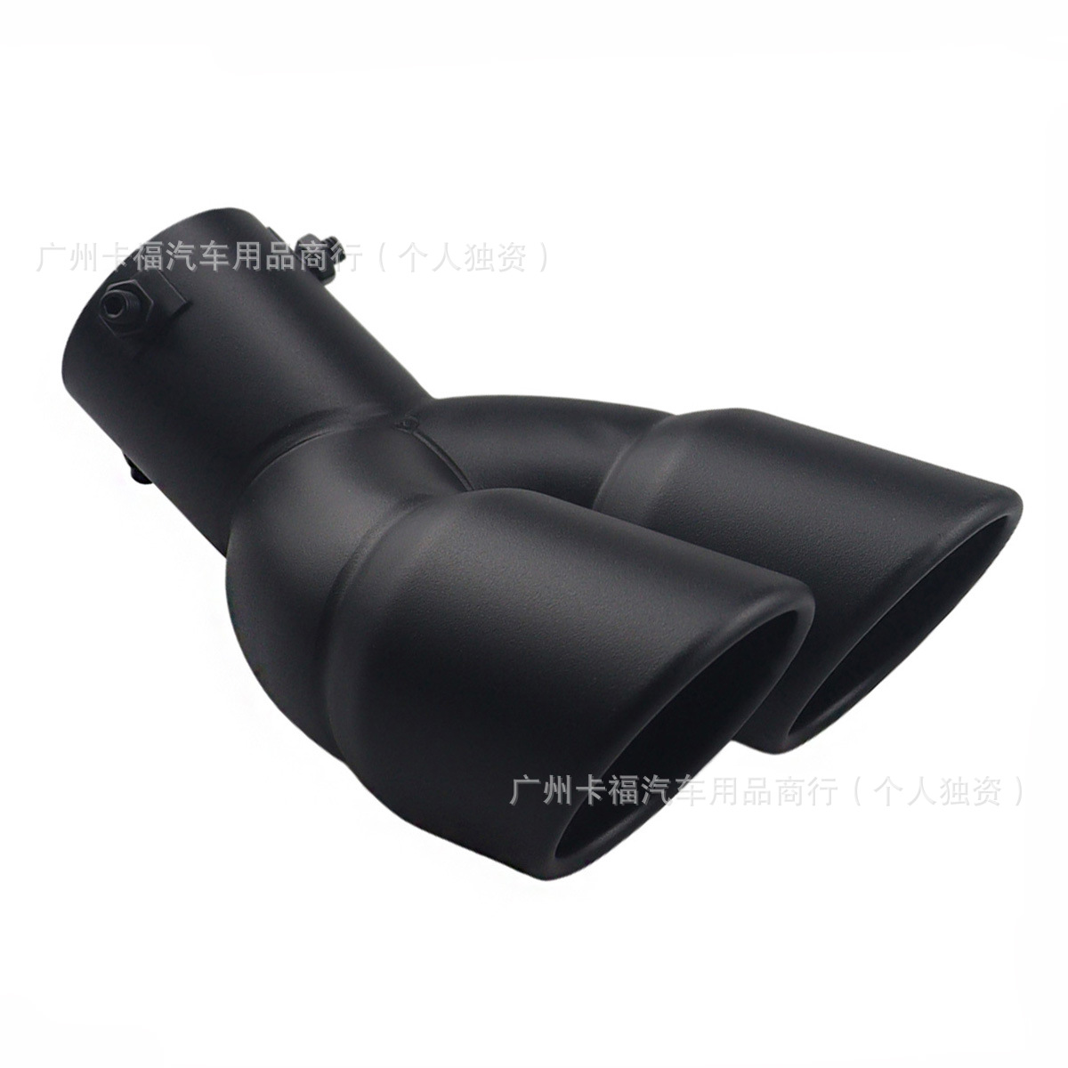 Exhaust pipe | Universal Burnt Blue Car - curved-matte-black
