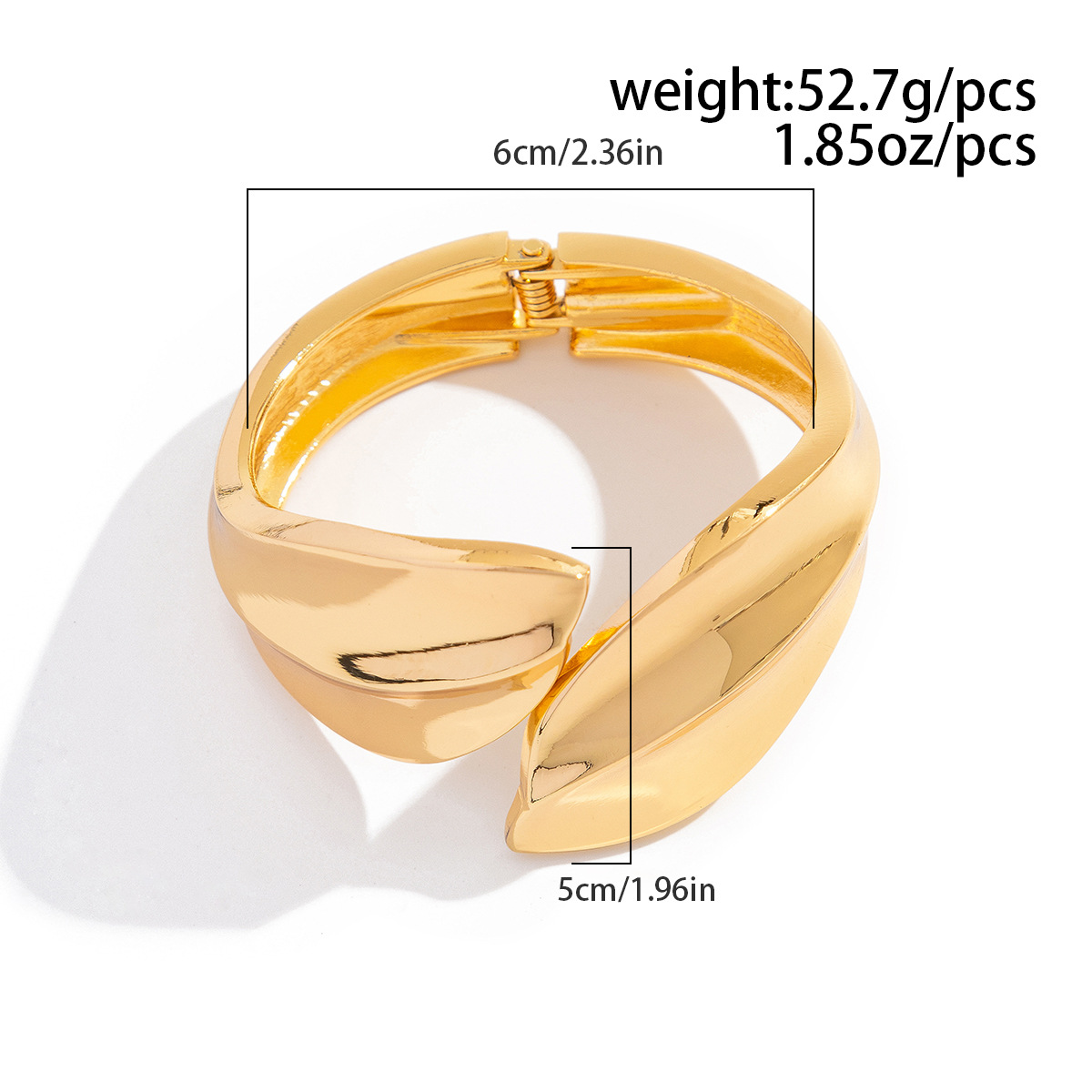 55g Weight Bangle Classification Alloy Chain Material 1 Piece Quantity Holiday, Travel Occasion Alloy Material Geometric Pattern Women's Gender Plating Design Elegant, Lady, Simple Style Style Elegant Lady Simple Style Geometric Alloy Bangles Wholesale 25