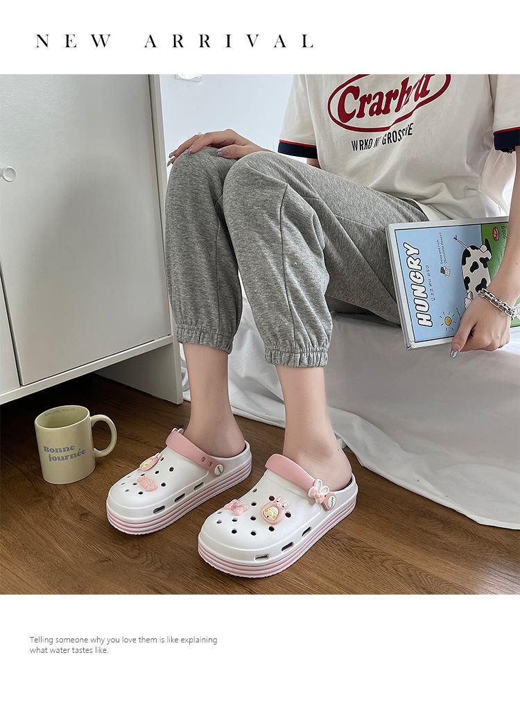 Sandali da donna Party Tessuto Cinturini regolabili in gomma Impermeabili_voghion.com