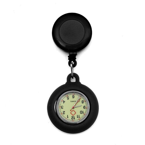 Foreign Trade Luminous Telescopic Nurse Clock Student Hanging Clock Pocket Watch Silicone Colored Face Breast Clock Luminous Nurse Clock Manufacturer Wholesale