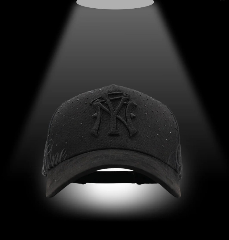 Nuevo Meike Duo Dandy bordado ajustable gorra de boca de pato borde curvo gorra de béisbol con diamantes barba tío