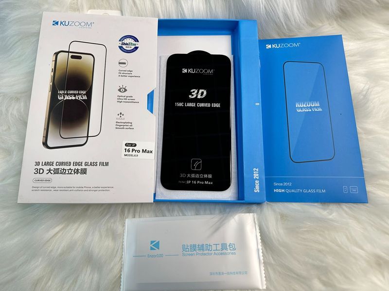 kuzuクール族強化ガラスフィルムは、Apple 17/16/15/14/Pro Maxに適しています。3D大曲面、高精細、覗き見防止、つや消し加工。|undefined