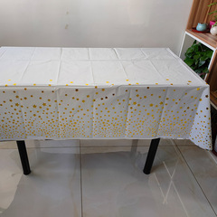 Five-star tablecloth birthday party table stage background multi-color choice rain curtain disposable five-star tablecloth