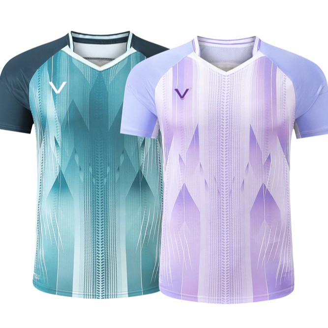 New Badminton Uniforms for Men and Women, Short-Sleeved Tennis Uniforms, Kidsren's Student Volleyball Game Uniforms, Training Uniforms 6668