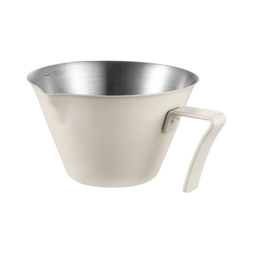 304 stainless steel espresso cup with spout hand-brewed coffee extraction measuring cup ounce Zetian cup milk cup liquid cup