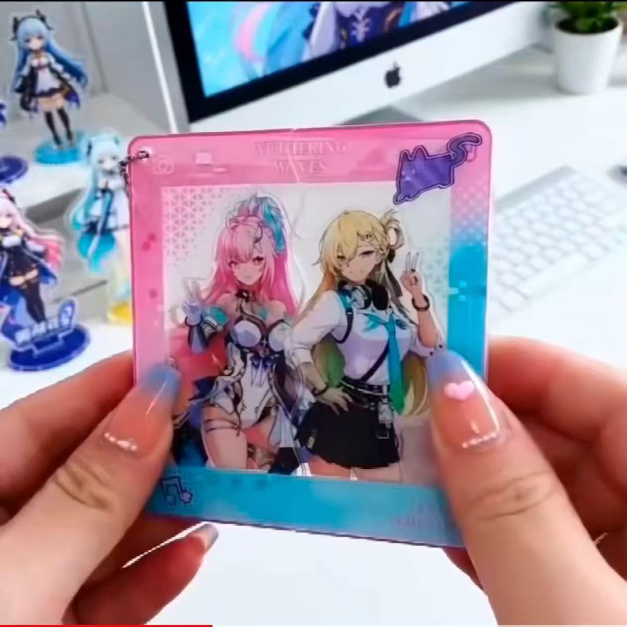 Creative acrylic keychain for friend