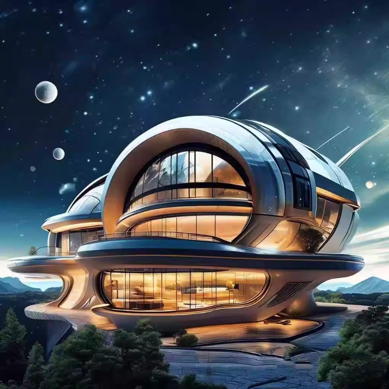 Cápsulas espaciales móviles Villa al aire libre Wild Luxury Hot Springs Hotel Red Star Creativity Smart Sunshine Room Capsule Hotel