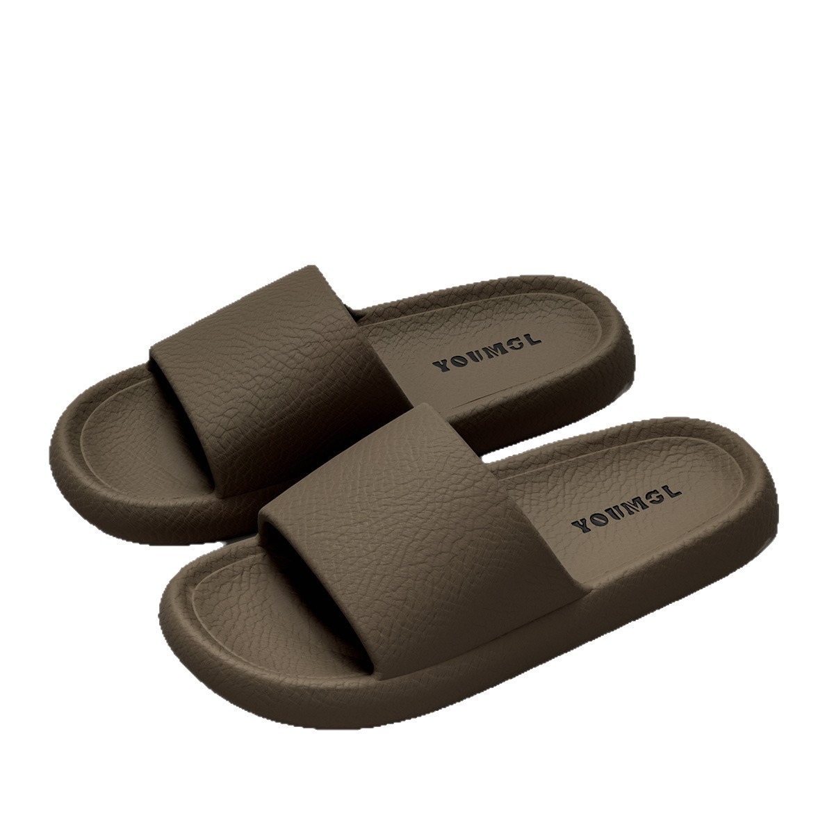 Simple One-Word Slippers Women New Indoor Home Non-Slip Bathroom Shower Sandals Top Quality For Men Summer_voghion.com