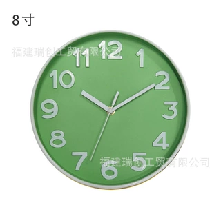 定制3D立体数字挂钟家用客厅书房时尚简约挂表北欧石英静音字板钟