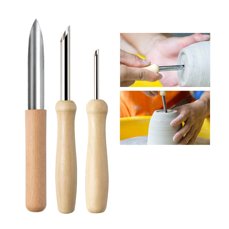 (Cross-border trading), ceramics, set, carved clay, hole puncher, 33 pieces
