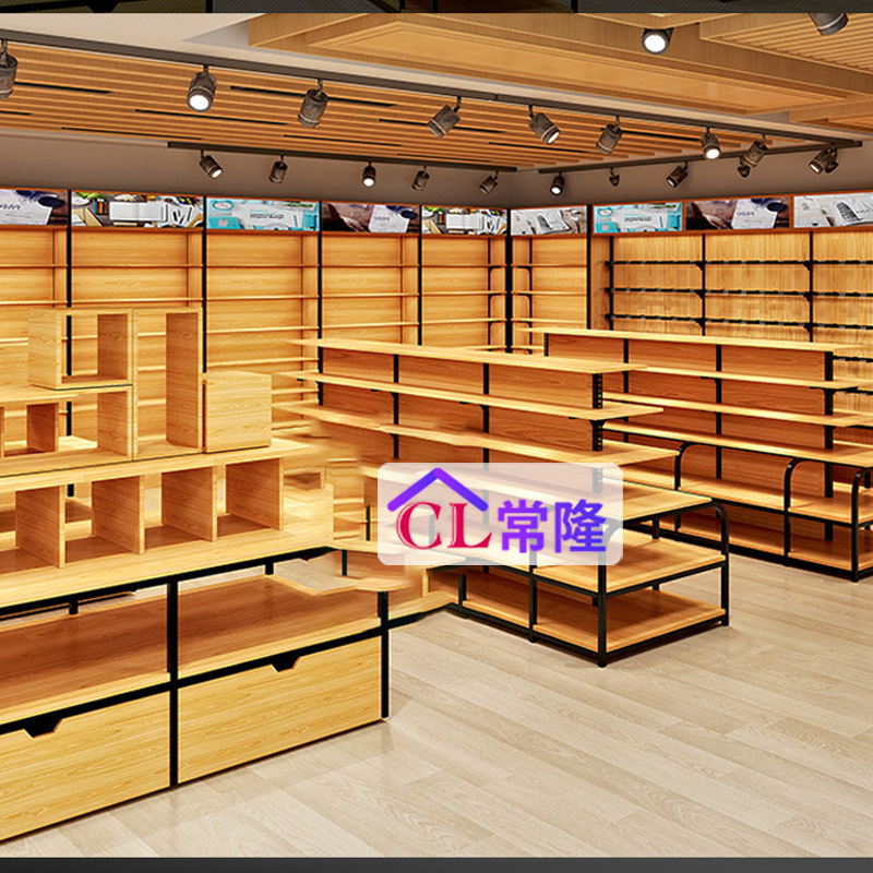 Estantes de papelería Chenguang estante de exhibición de contenedores de acero y madera biblioteca de bolígrafo de alta calidad Zhongdao escritorio de materiales de estudio