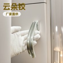 厂家直供云朵铰铝合金铰 箱包手袋五金铰 包包口金夹子 铜铰