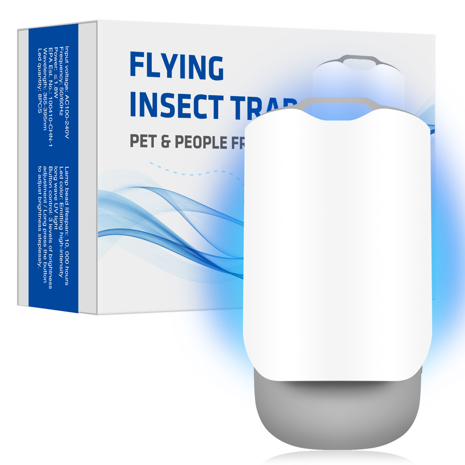 Removable Cover Zevo Same Model Sticky Mosquito Killer Lamp Fly Trap Indoor Insect Catcher with Replaceable Ink Cartridge