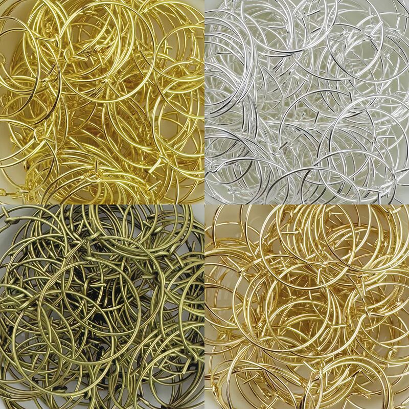 20-35mm Nine-Character Hoop Earrings Circle Earrings Earrings Coil Nine-Character Wine Glass Handmade Materials DIY Jewelry Accessories