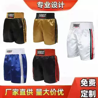 拳击裤综合格斗搏击专业散打男女MMA毒液泰拳训练5分短裤跨境