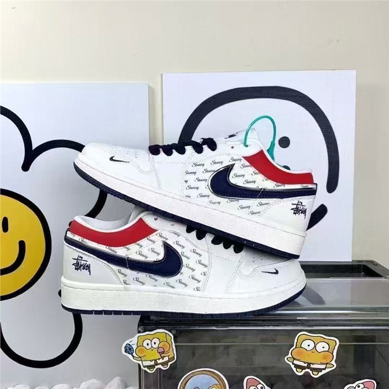 Hot-Selling New Aj1 Collaboration Low-Top Basketball Shoes for Men and Women, Versatile Couple's Campus Fashion Casual Sports Sneakers Hot-Selling New Aj1 Collaboration Low-Top Basketball Shoes for Men and Women, Versatile Couple's Campus Fashion Casual Sports Sneakers
