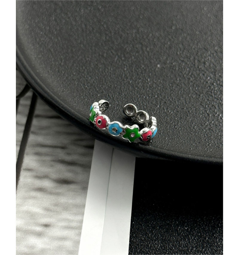 Sunburst Colourful Glazed Flower Bracelet Adjustable Jewellery_voghion.com
