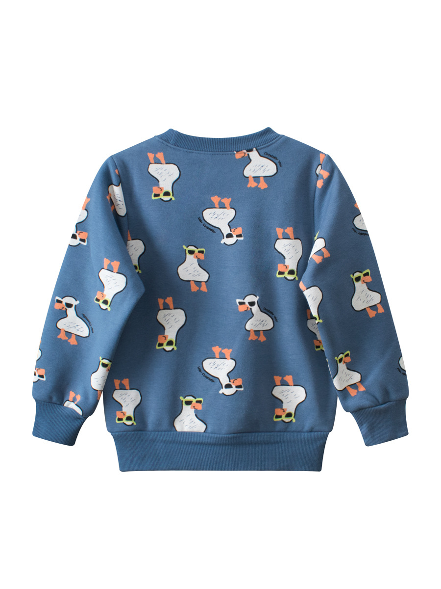 27 niños ropa de estilo coreano para niños Otoño e Invierno suéter para niños jersey de niño con forro polar cuello redondo ropa de bebé entrega de una pieza