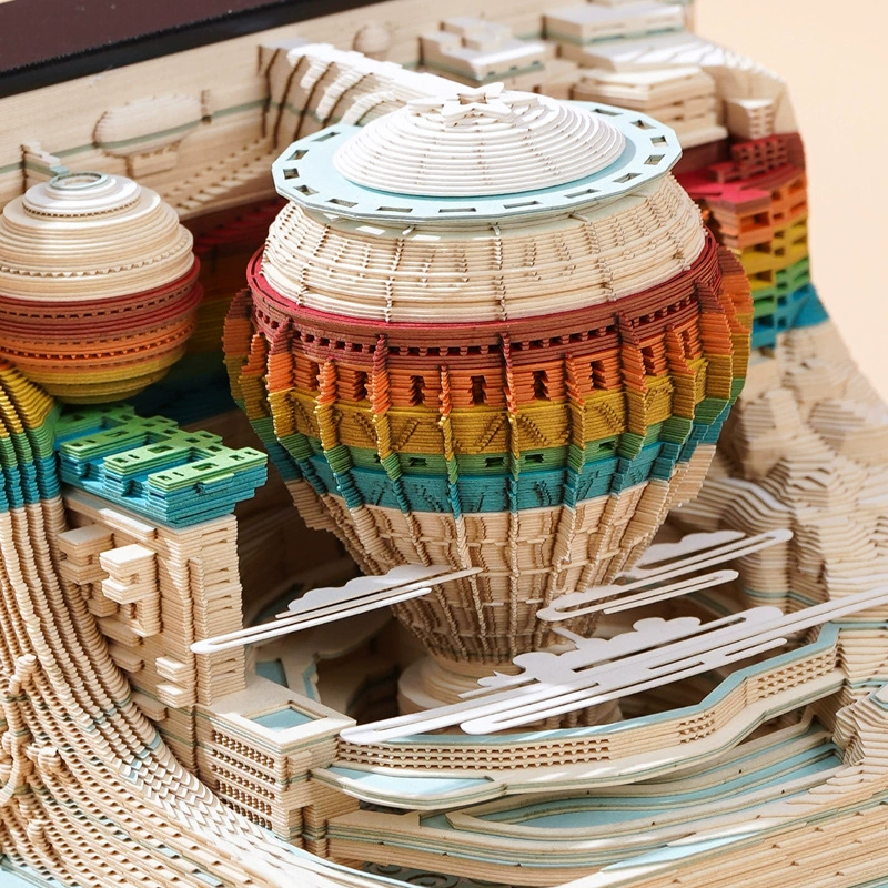 Объёмные качественные записки для путешествий, календарь, 3D