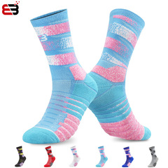 Professional Practical Elite Basketball Socks Summer Unisex Mid-Calf Thick Terry Sole Long Socks Running Sports Socks High Calf