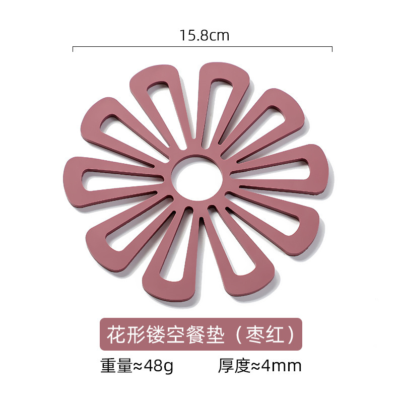 Almohadilla de aislamiento térmico anti-escaldado de pvc personalizado al por mayor posavasos redondos para uso diario en el hogar, mantel simple creativo y resistente a altas temperaturas