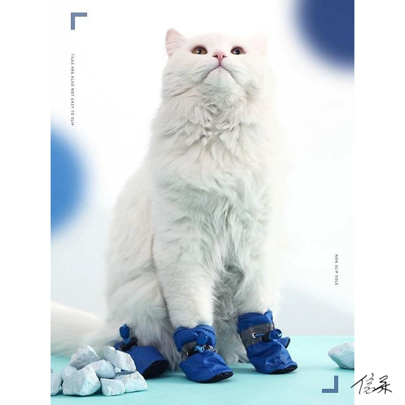 Чехлы для обуви для собак, чехлы для ног, пылезащитные туфли для кошек, носки для кошек, бахилы для кошачьих когтей, прогулки для собак, грязные и утолщенные для прогулок собак