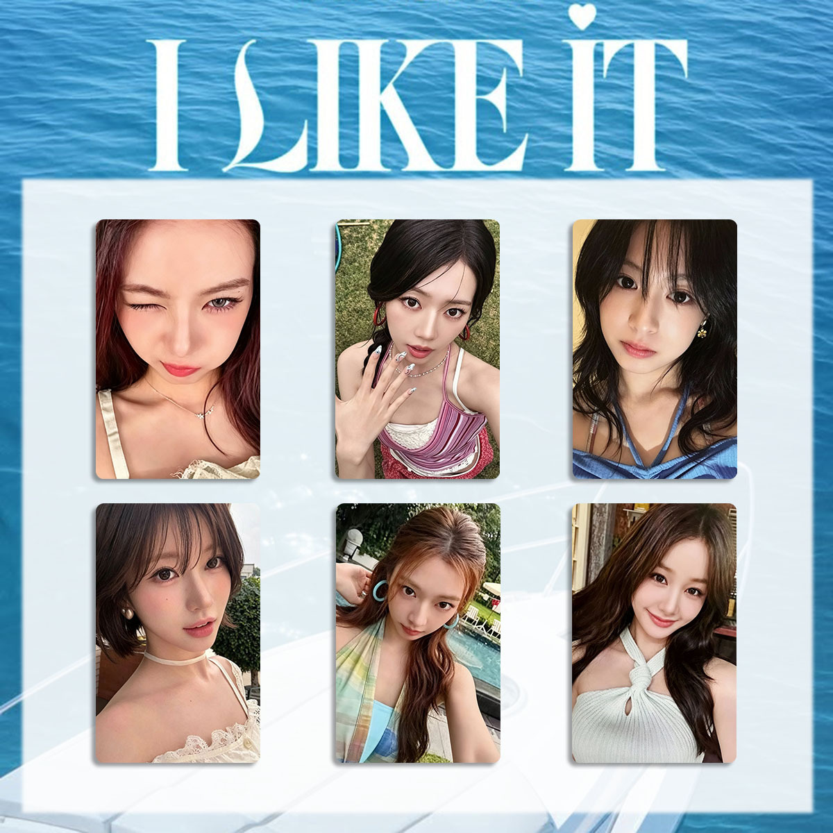 HZ 6PCS/Set BABYMONSTER LOMO Card Single I LIKE IT AHYEON Postcards Collection KPOP Star Peripheral ZH