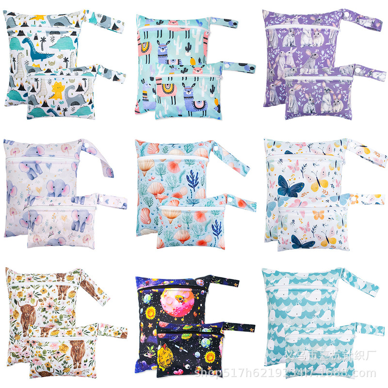 Printed diaper bag storage bag sanitary napkin storage bag diaper storage bag hanging diaper bag 20*25 in stock Printed diaper bag storage bag sanitary napkin storage bag diaper storage bag hanging diaper bag 20*25 in stock