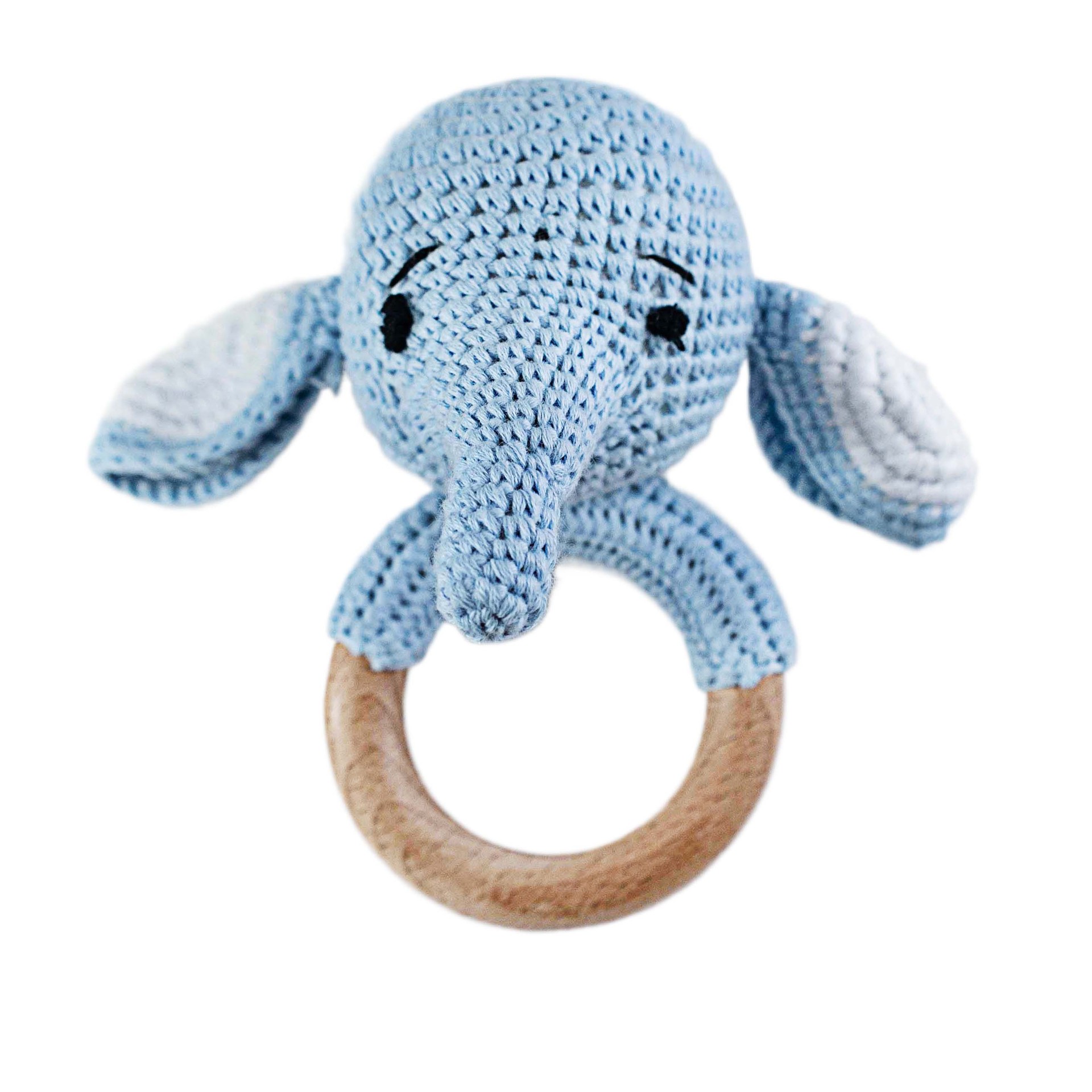 Productos para bebés círculos de haya para bebés, bebés creativos, manos tranquilizadoras, cuentas, ganchillo de animales, campanas