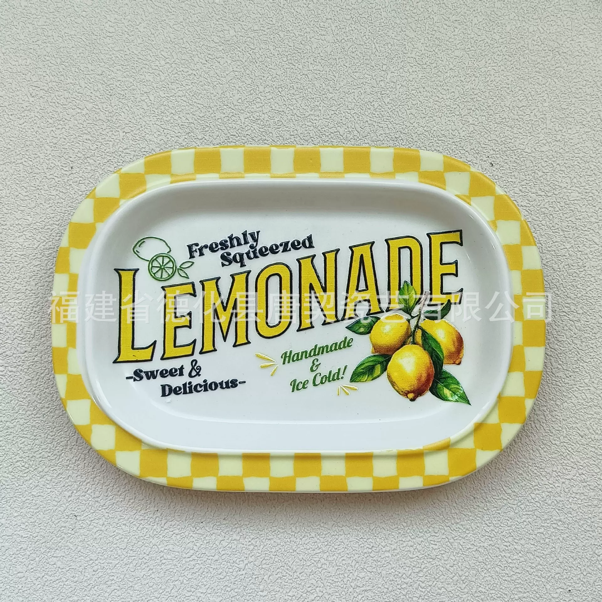 圣诞果盘 长方款陶瓷盘外贸陶瓷戒指项链首饰盘 圣诞果盘托盘