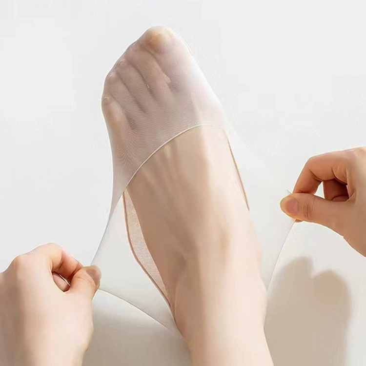 Летние ультратонкие носки-невидимки из стальной проволоки с силиконовым покрытием, дышащие, из ледяного шелка, с низким вырезом, для женщин, 2025