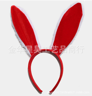 Easter holiday supplies Easter headdress headband red velvet headband non-woven fabric resurrection decoration 120801